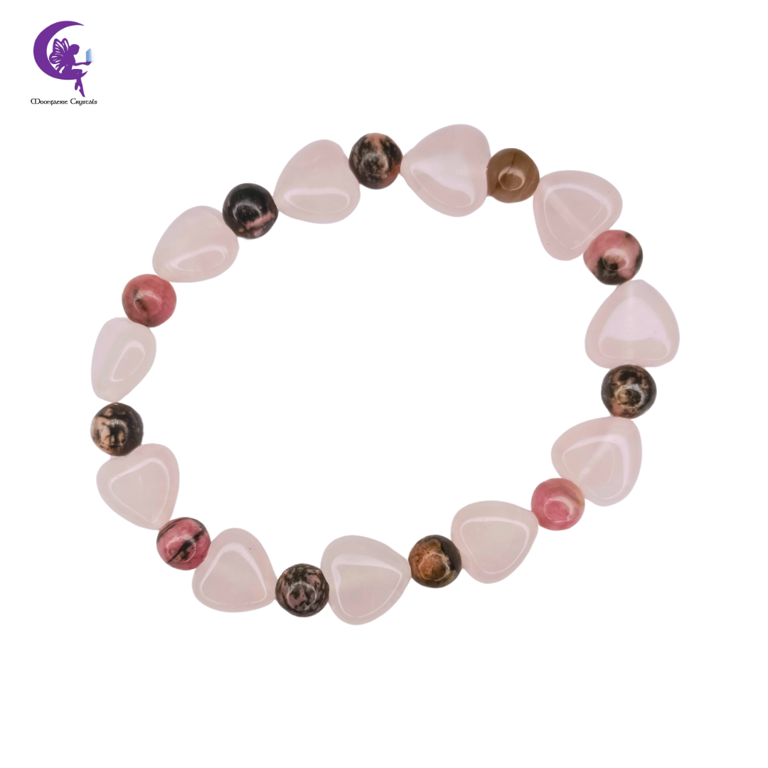 Infinite Love Bracelet - Rose Quartz & Rhodonite