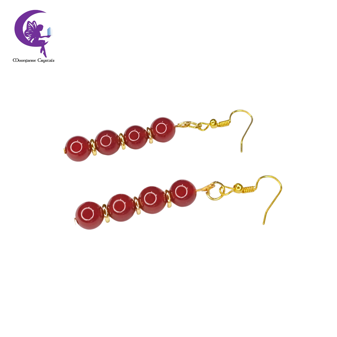 Carnelian Dangling Earrings - Pre-order