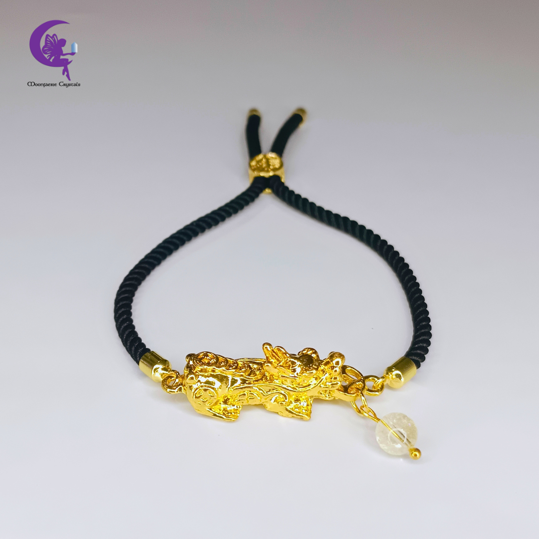 Pi Xiu Citrine Adjustable Bolo Bracelet – Prosperity, Happiness & Turning Desires into Reality