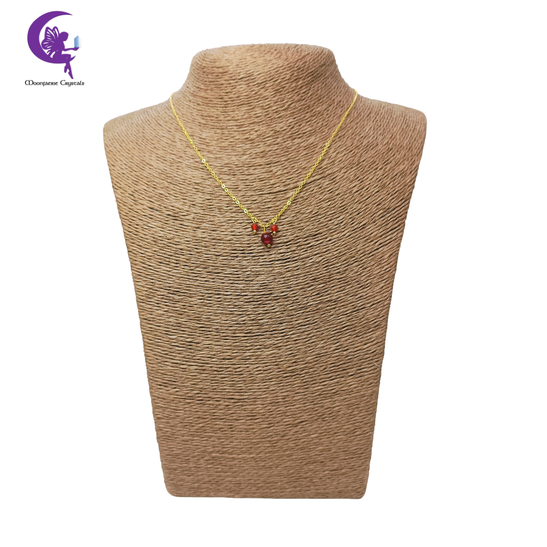 Carnelian Morning Mist Necklace