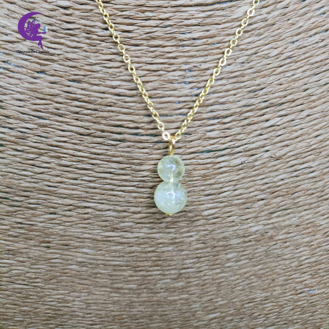 Mini Gourd Citrine Necklace