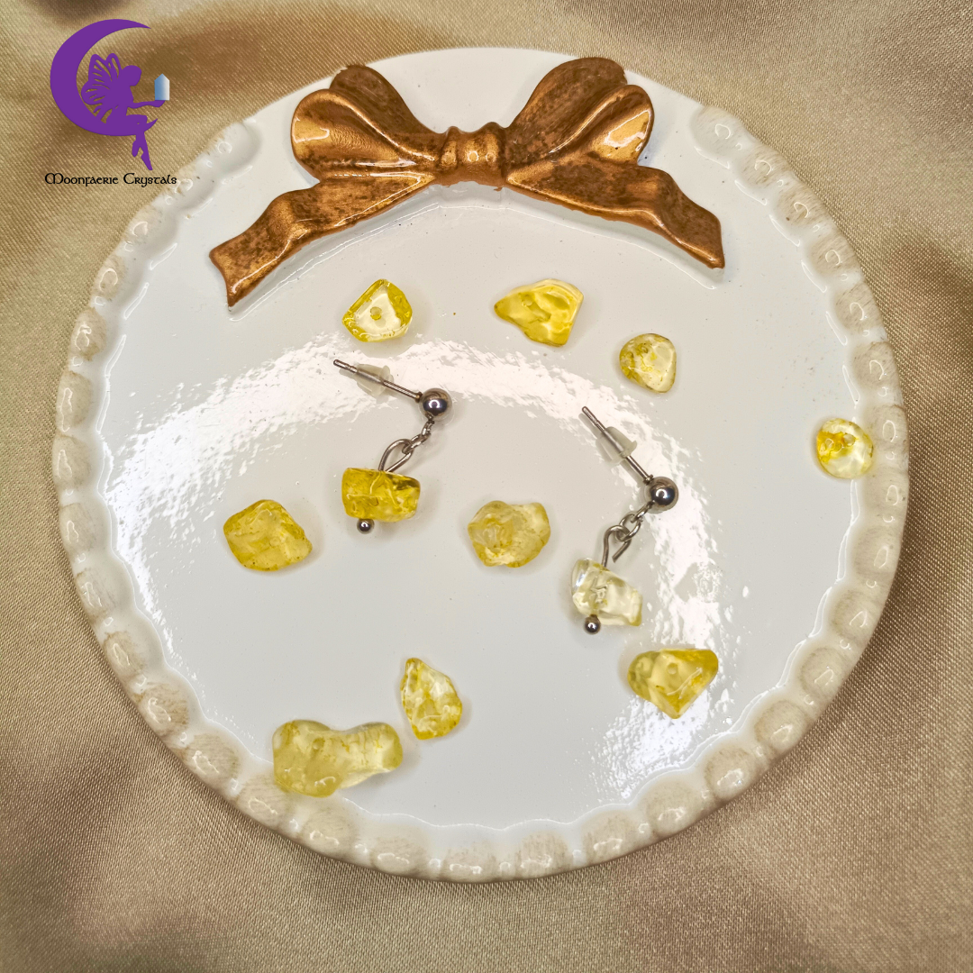 Abundance Magnet Citrine Chip Earrings