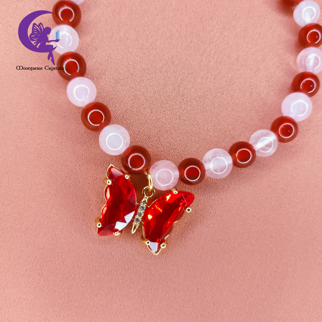 Rose Petals & Butterfly Wings Bracelet 🌿🌹🔥