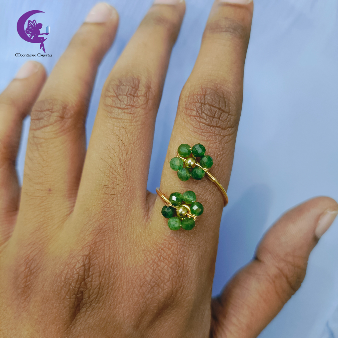 Fuchsite Sundrop Bloom Ring