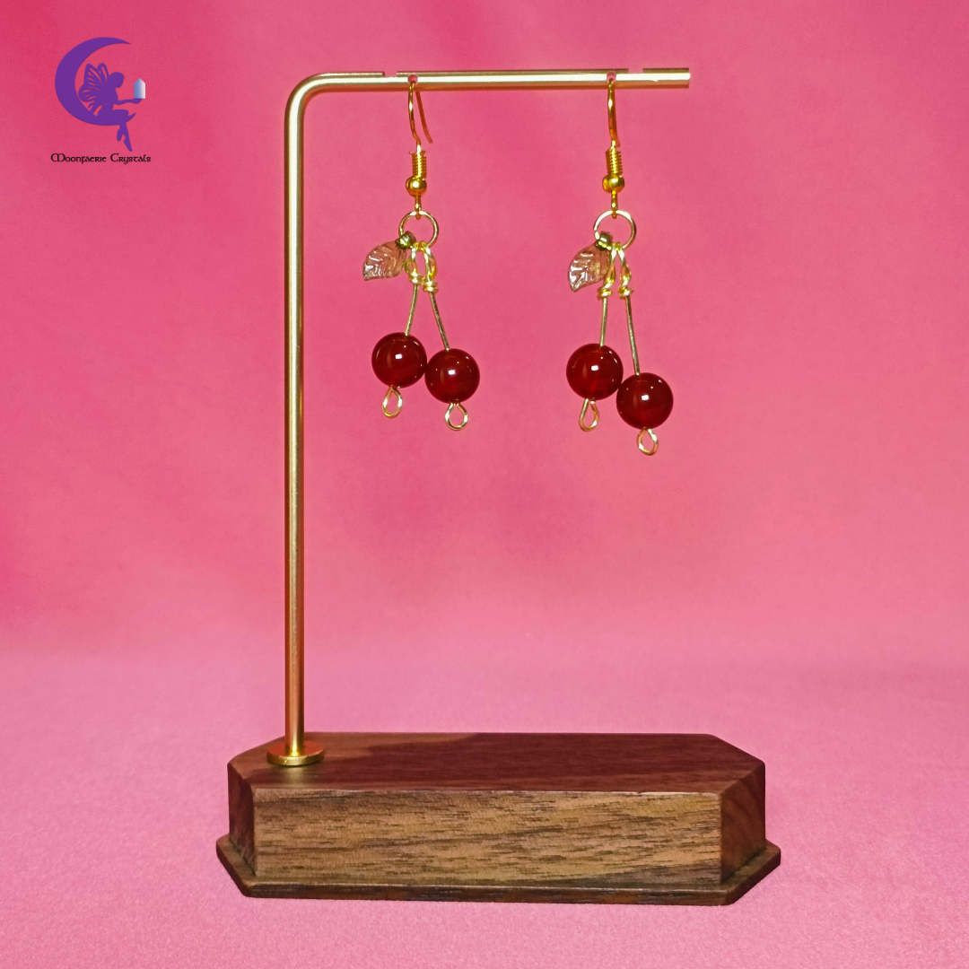 Carnelian Cherry Chic Earrings
