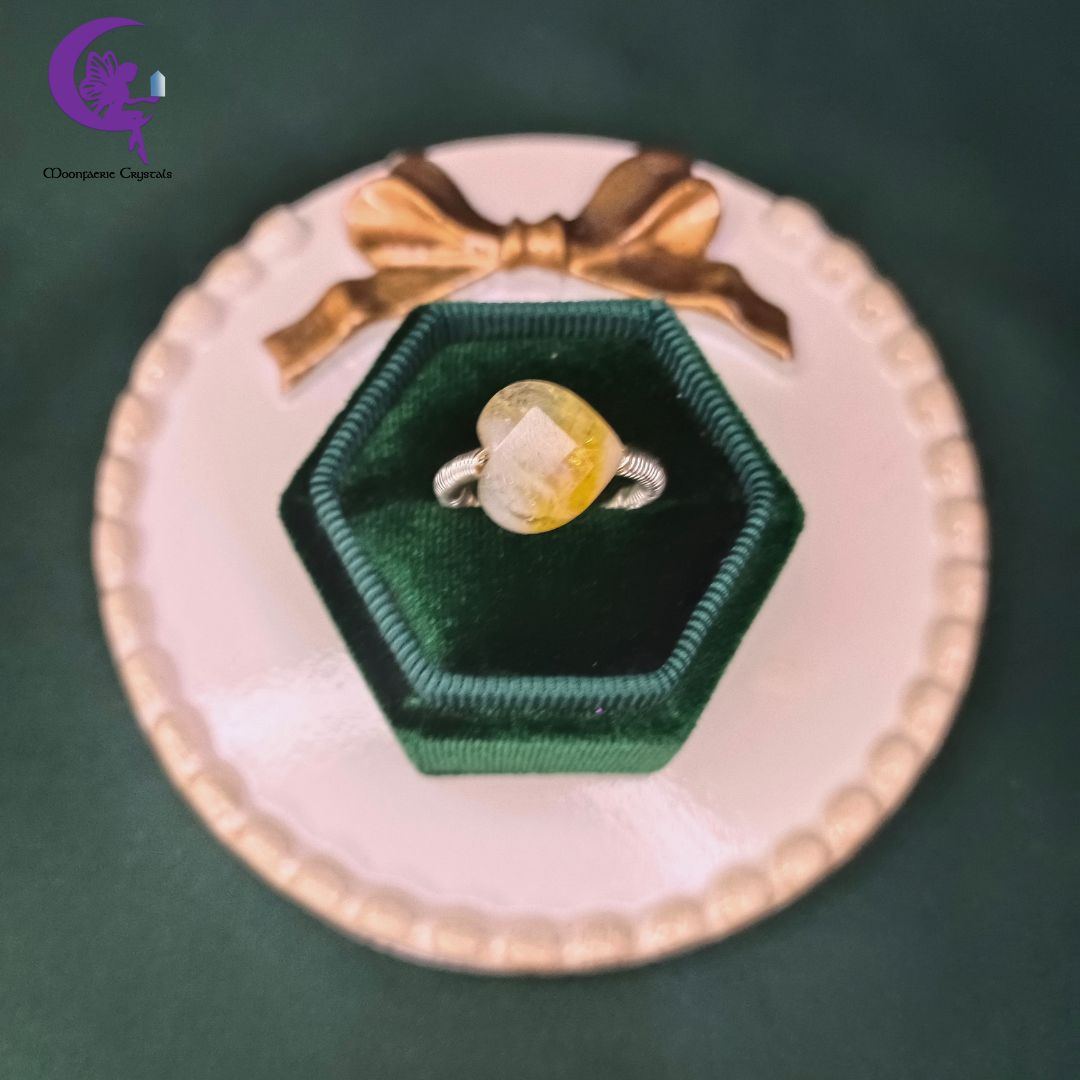 Citrine Heart Ring