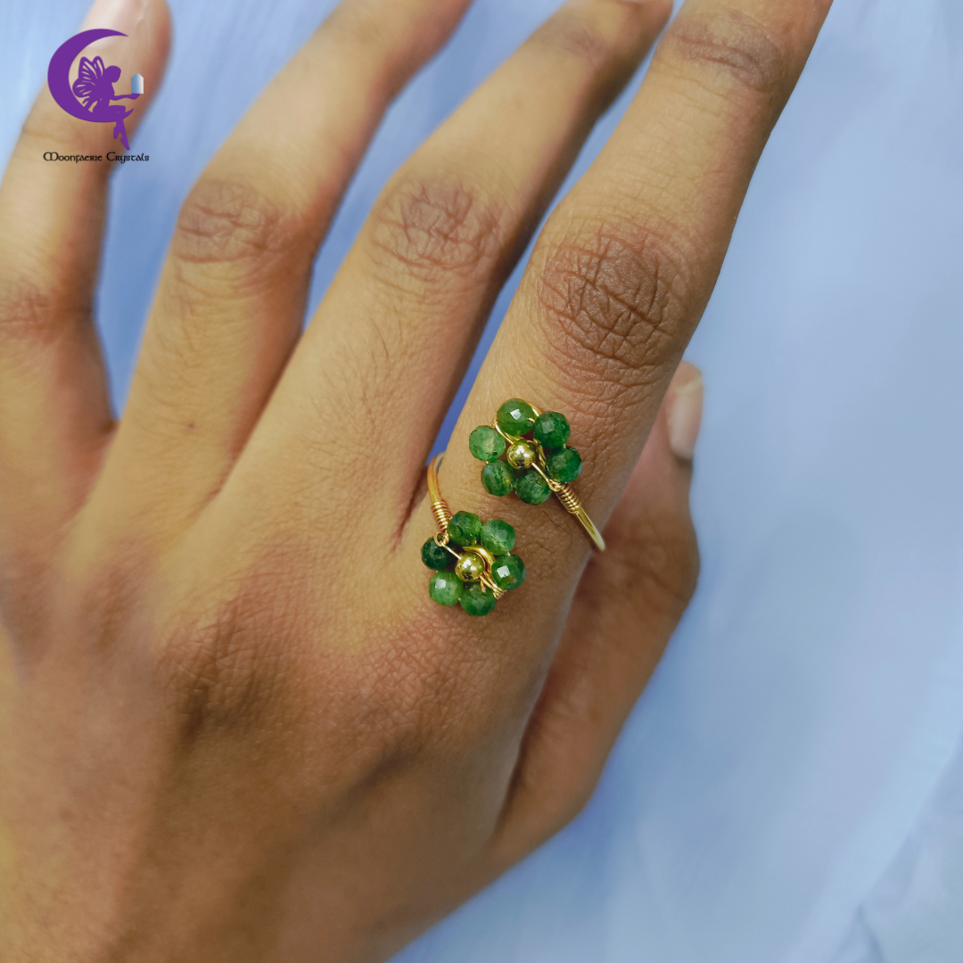 Fuchsite Sundrop Bloom Ring