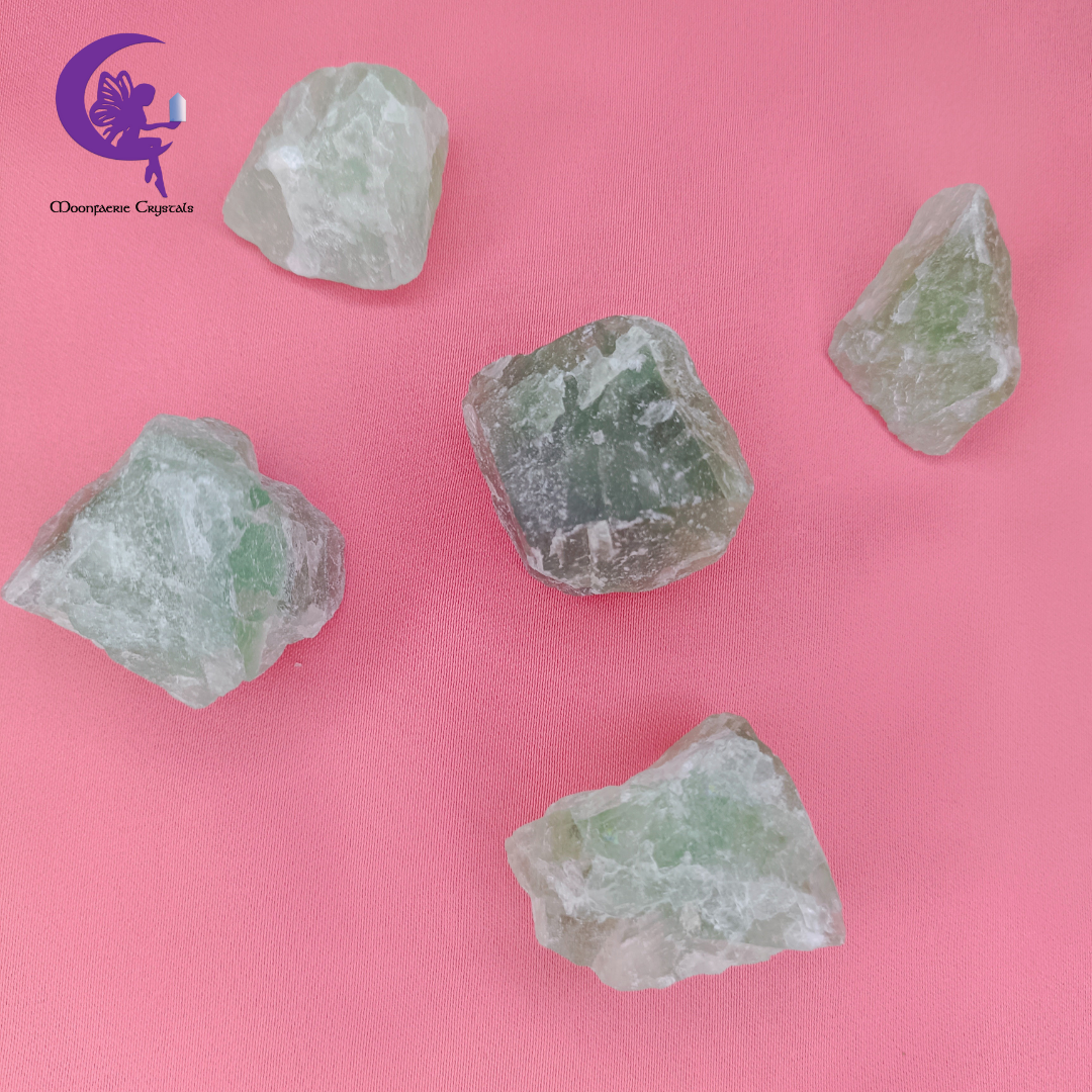 Rough Raw Natural Green Fluorite