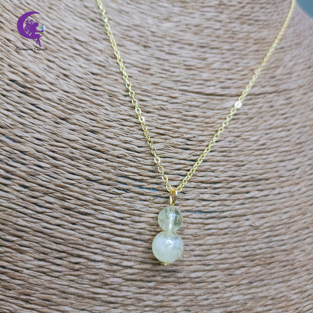Mini Gourd Citrine Necklace