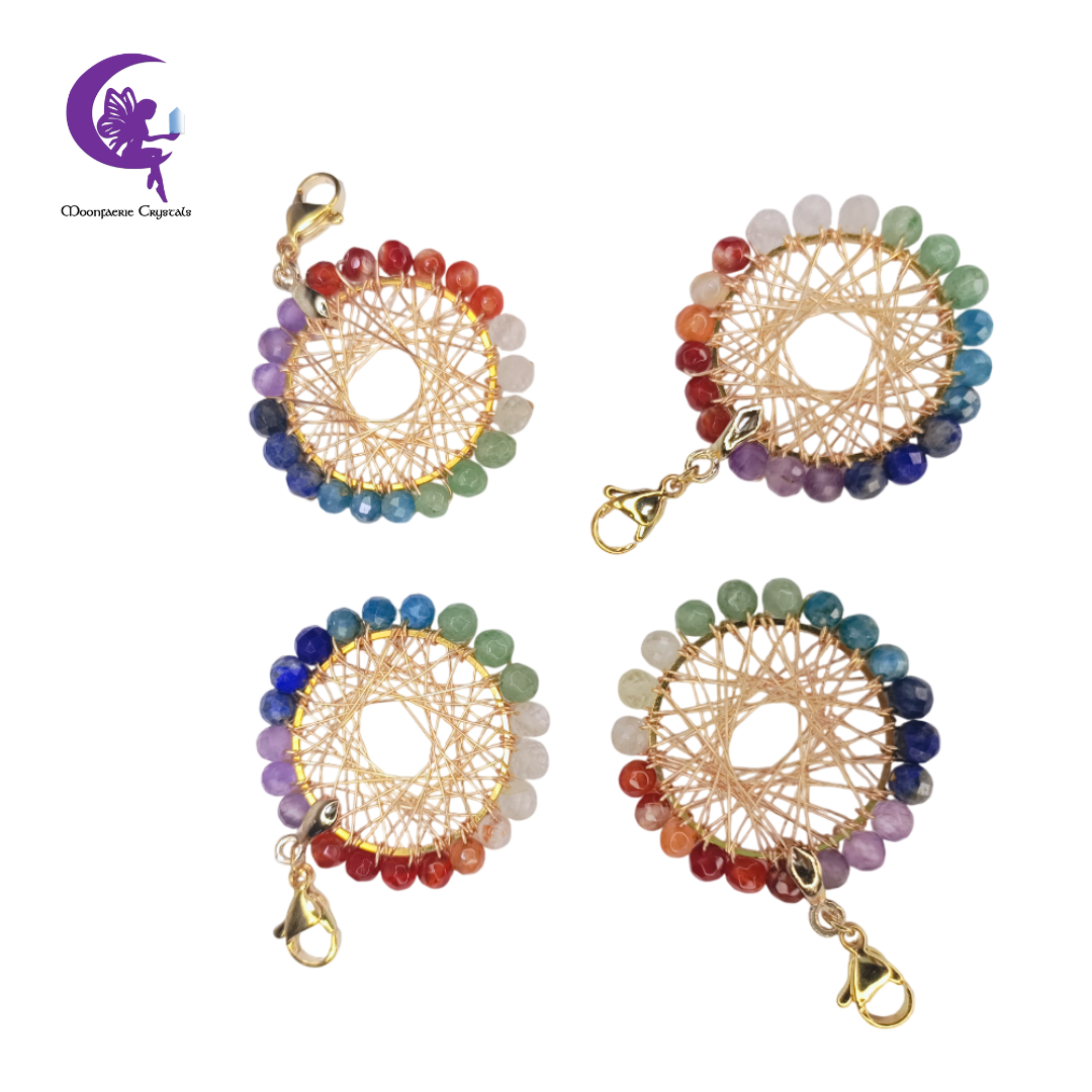 7 Chakra Wheel of Fortune Healing Charm