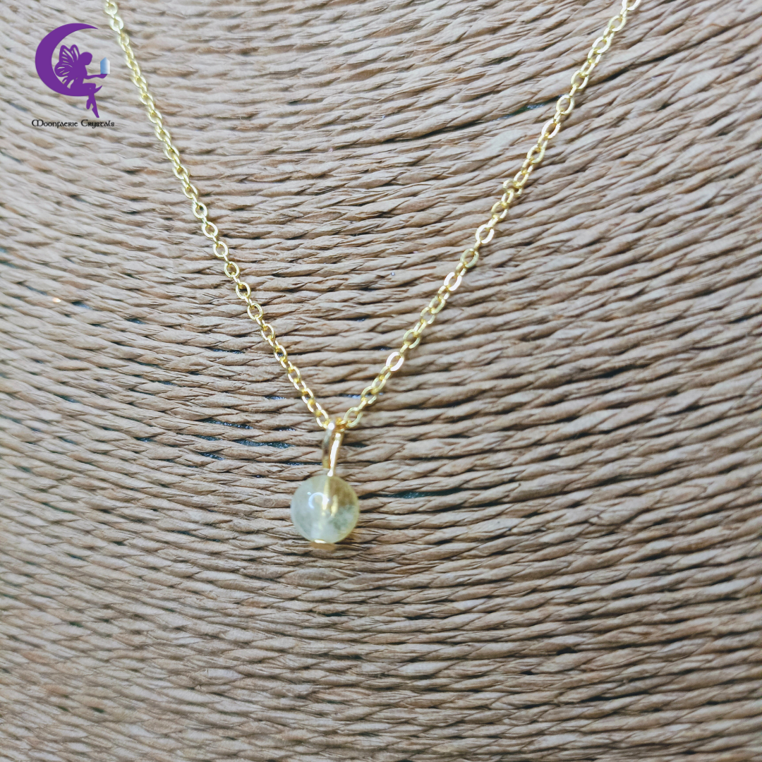 Mini Sun Citrine Necklace