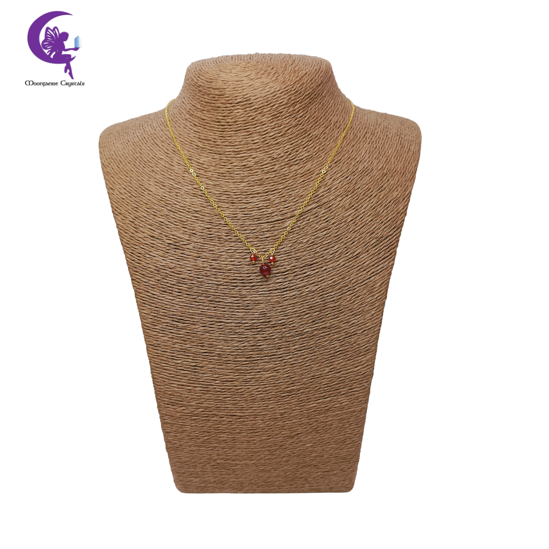 Carnelian Morning Mist Necklace