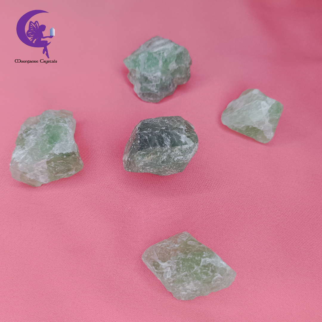 Rough Raw Natural Green Fluorite