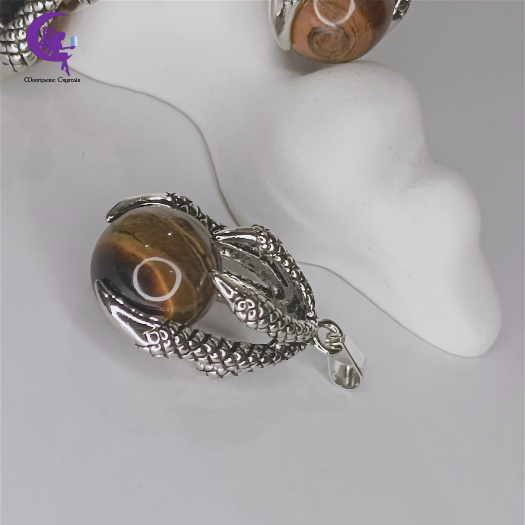 Falcon Grip Tiger’s Eye Pendant