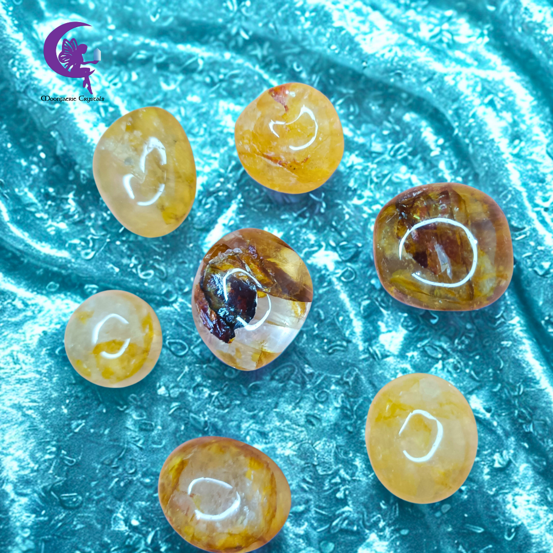 Golden Healer Tumbled Stone – For Chakra Balance, Soul Truth & Inner Radiance