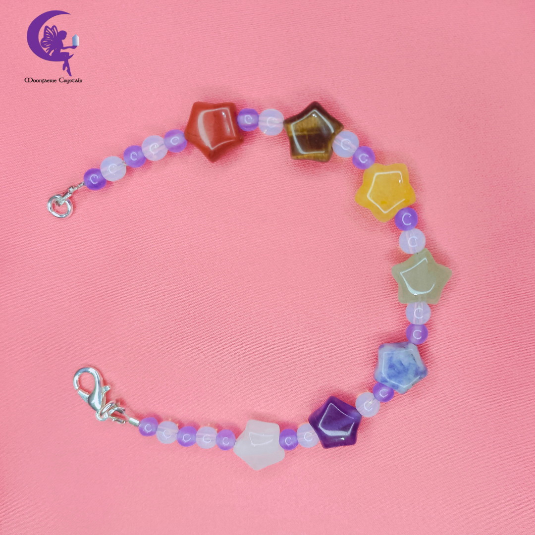 Seven Chakra Stars Bracelet
