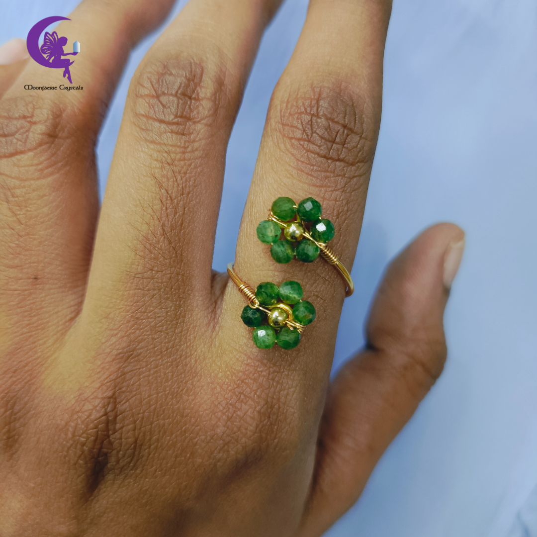 Fuchsite Sundrop Bloom Ring