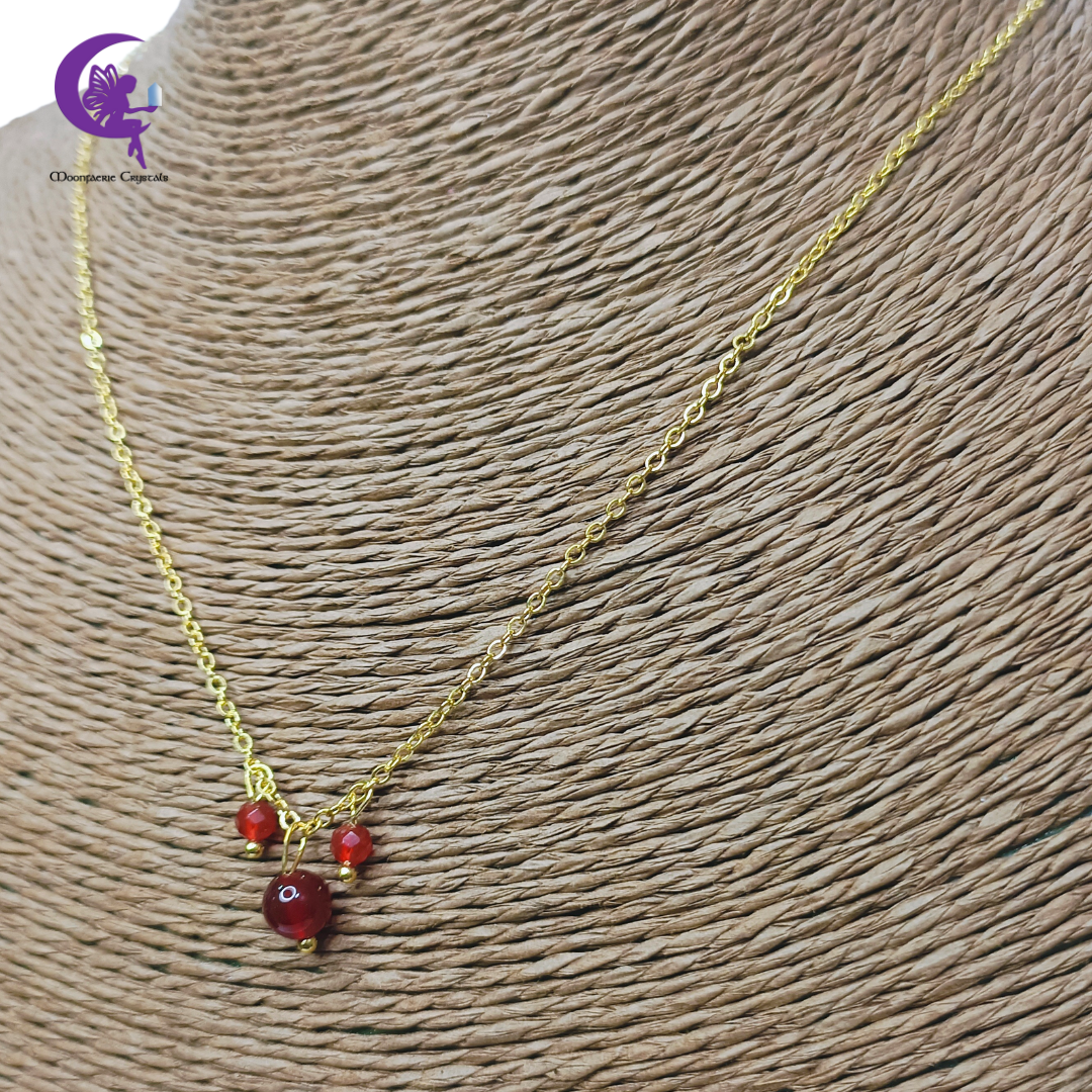 Carnelian Morning Mist Necklace