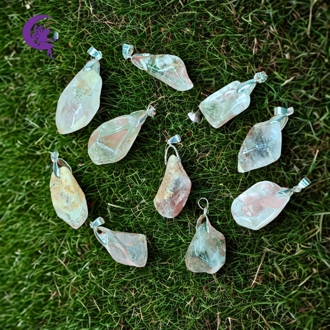 Lodolite Quartz Pendant – One Crystal, Infinite Inner Worlds