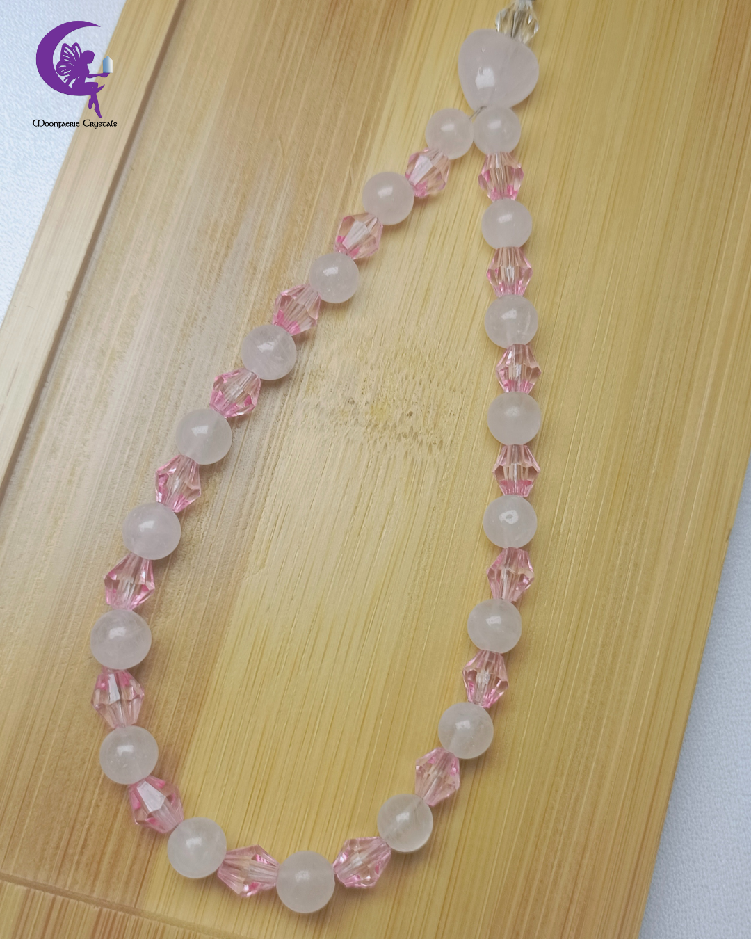 The Rose Quartz Radiance - Love, Tenderness & Peace Keyring