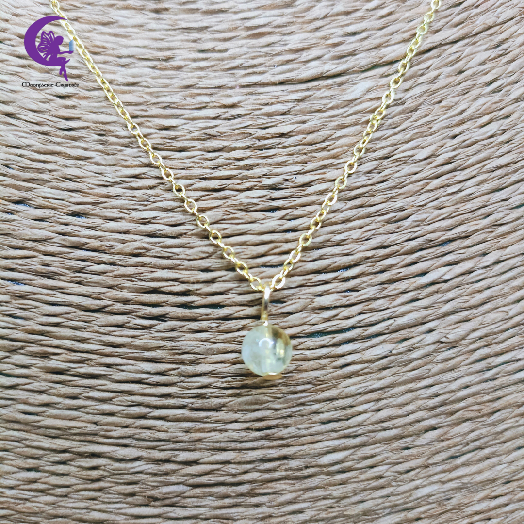 Mini Sun Citrine Necklace