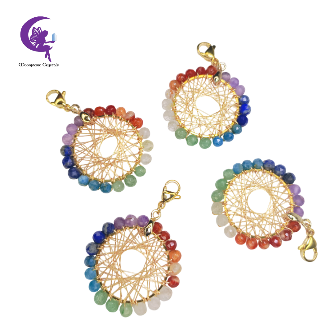 7 Chakra Wheel of Fortune Healing Charm