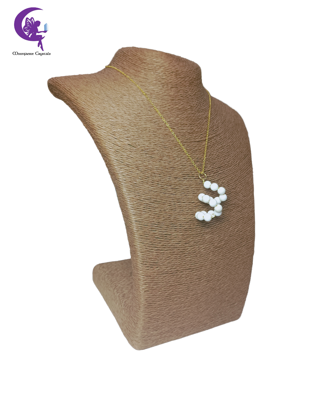 Howlite Spiral Necklace