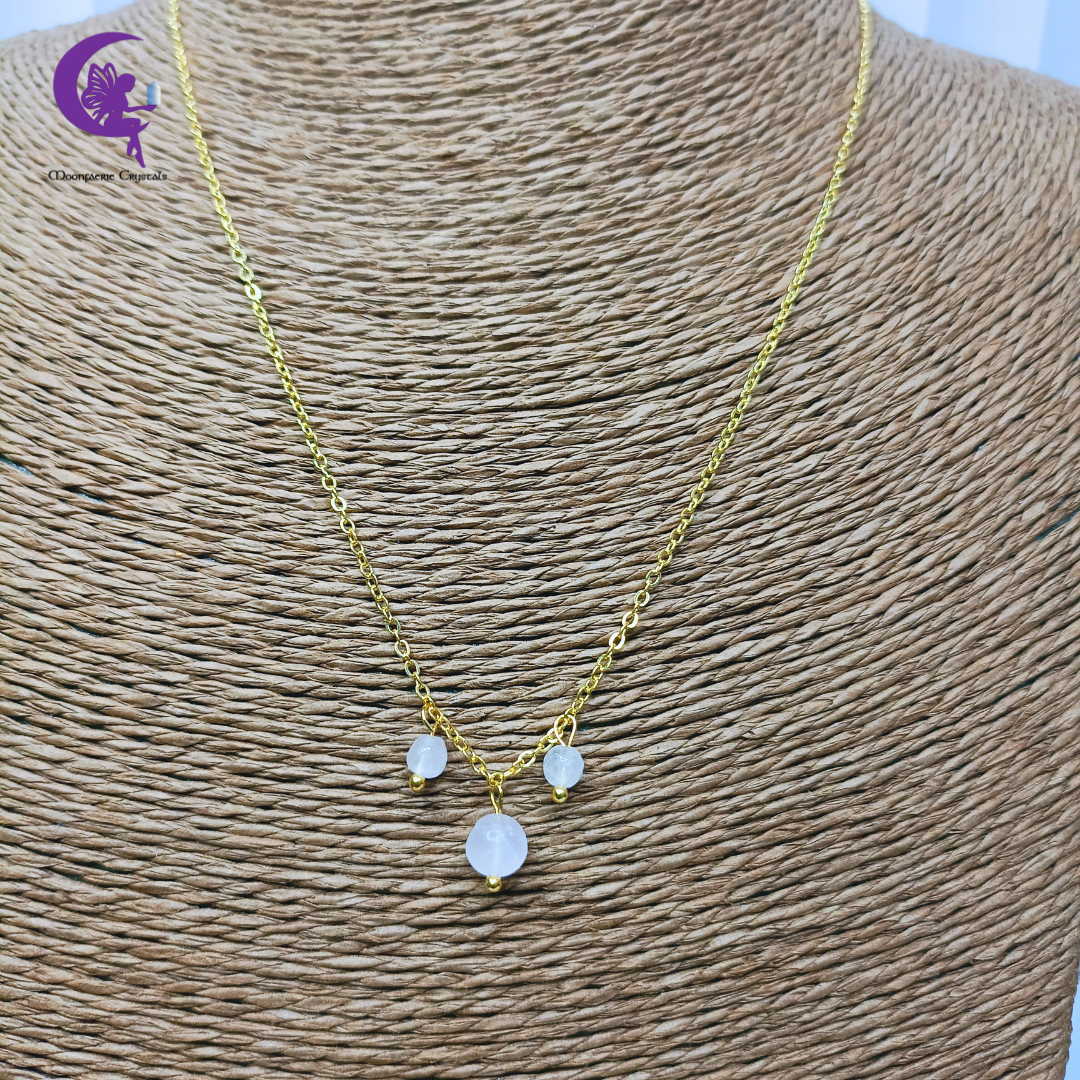 Rose Quartz Morning Mist Necklace