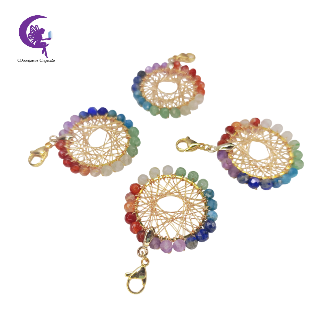 7 Chakra Wheel of Fortune Healing Charm