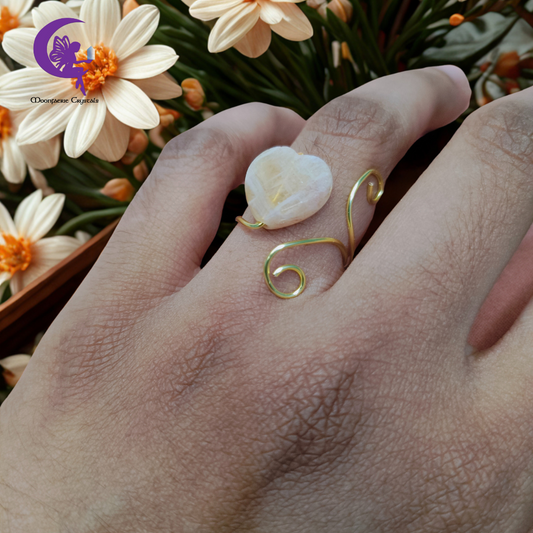 Solar Plexus Chakra Healer Ring- Citrine