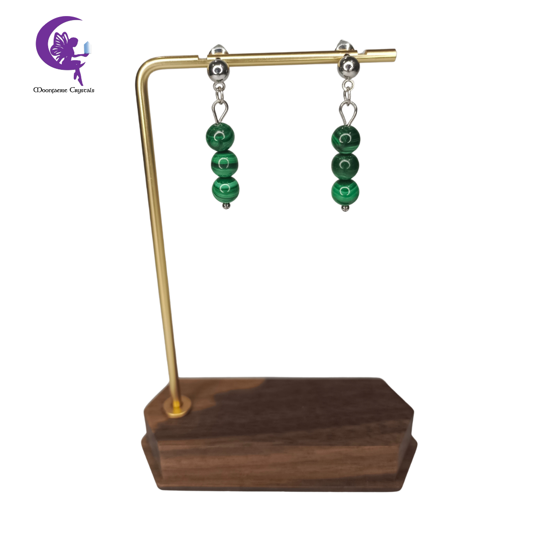 Malachite Earrings