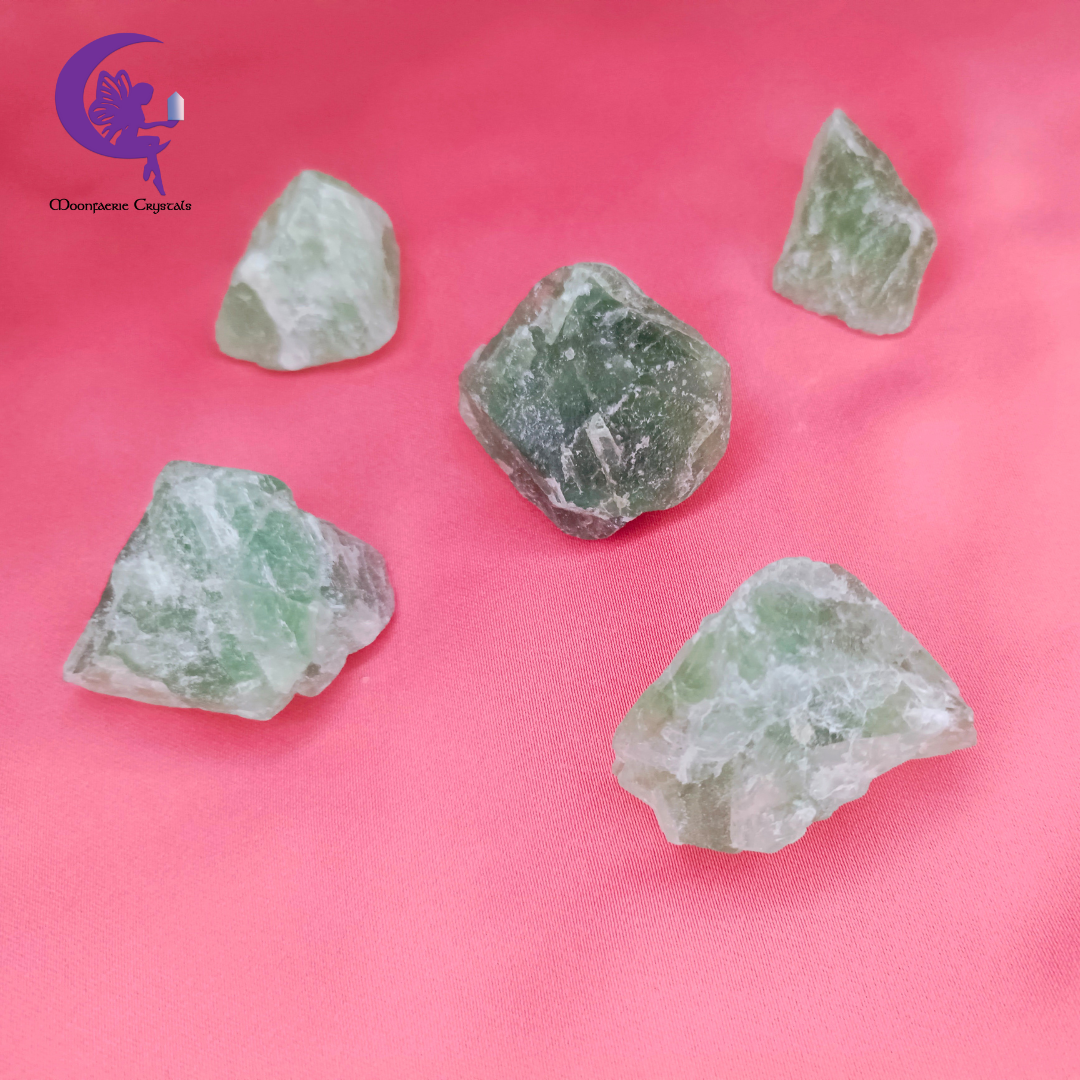 Rough Raw Natural Green Fluorite