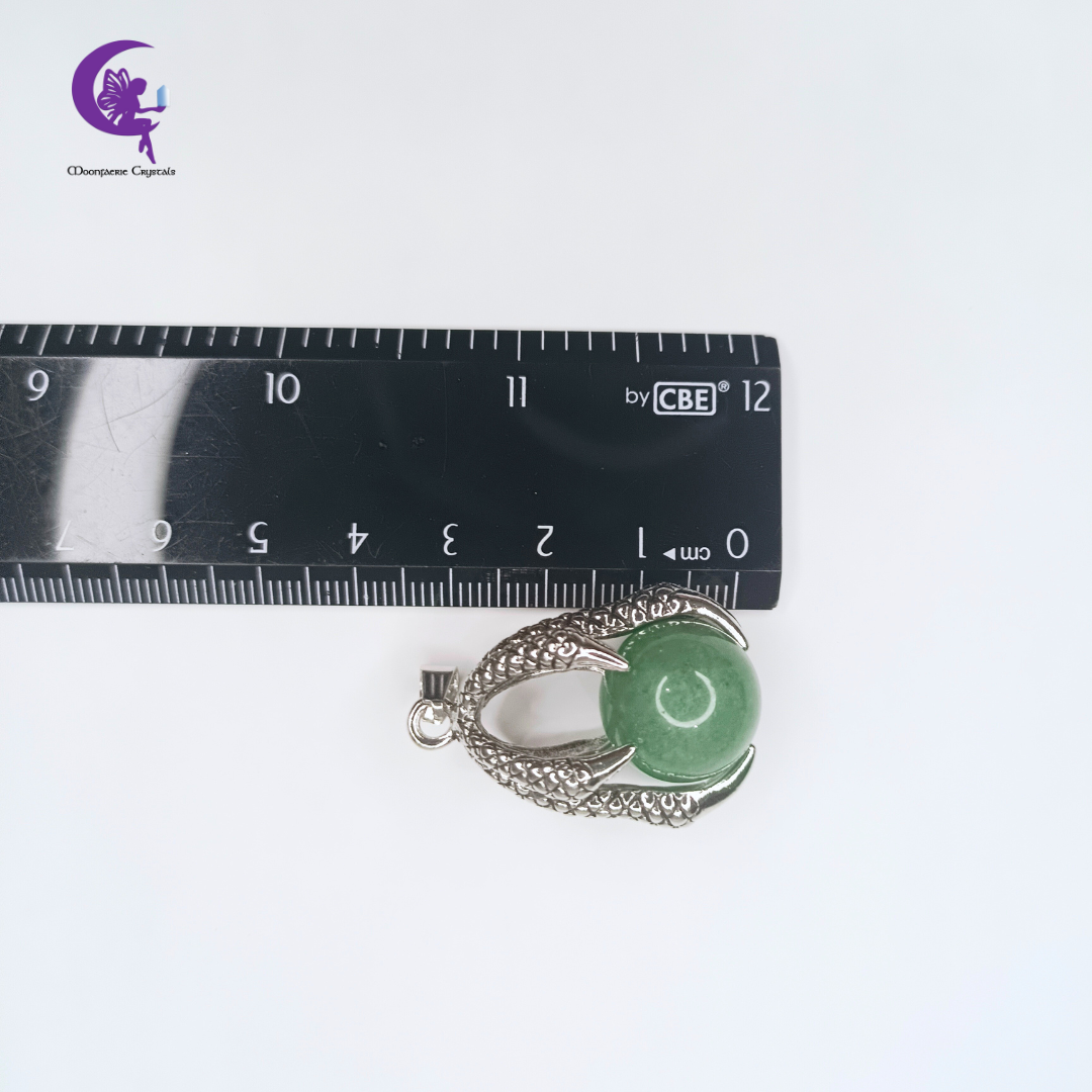 Falcon Grip Green Aventurine Pendant