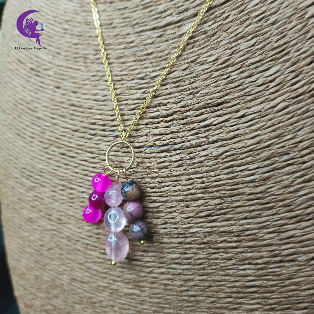 Strawberry Love Bouquet Necklace
