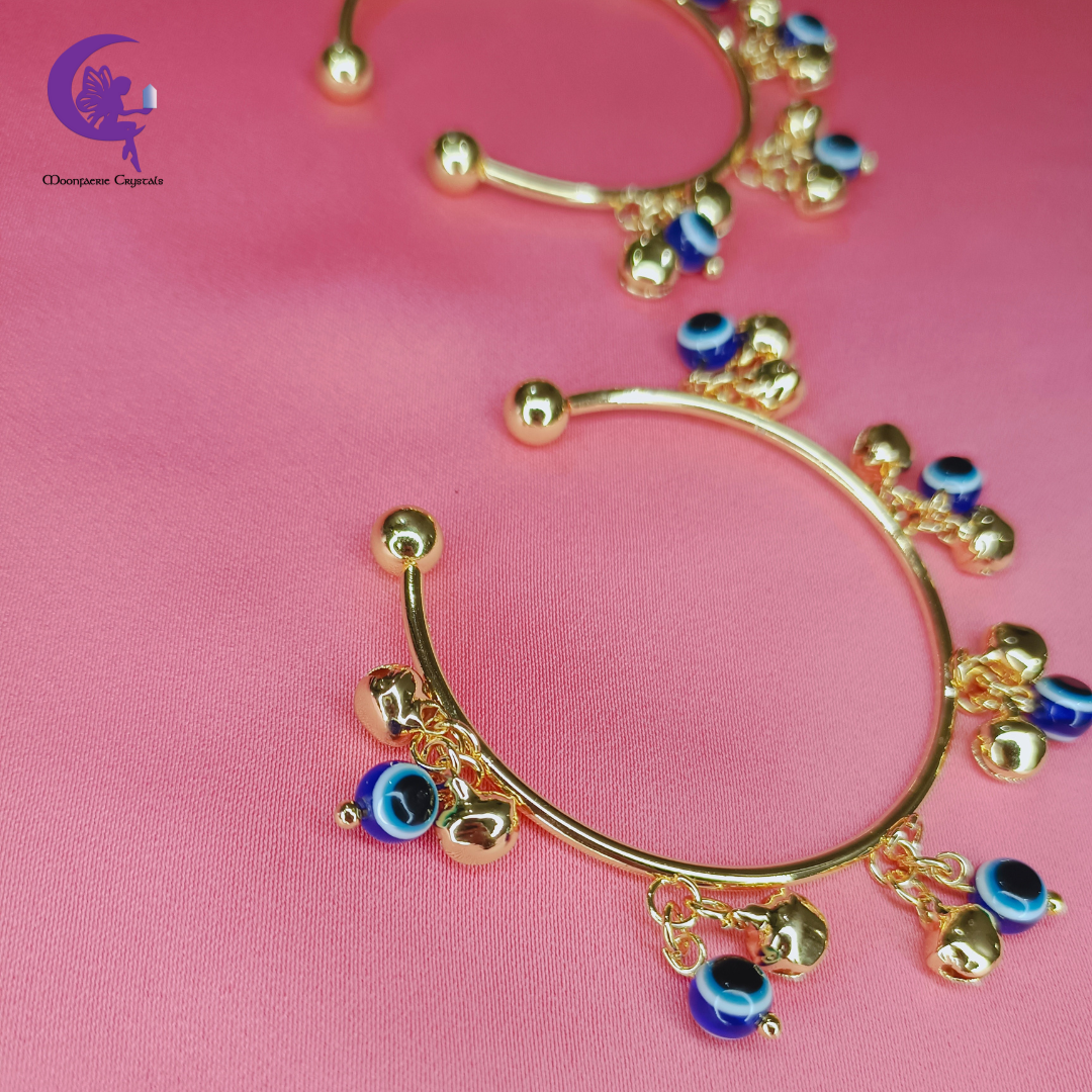 Evil Eye Baby Cuff Anklet – Protection, Blessings & Positivity