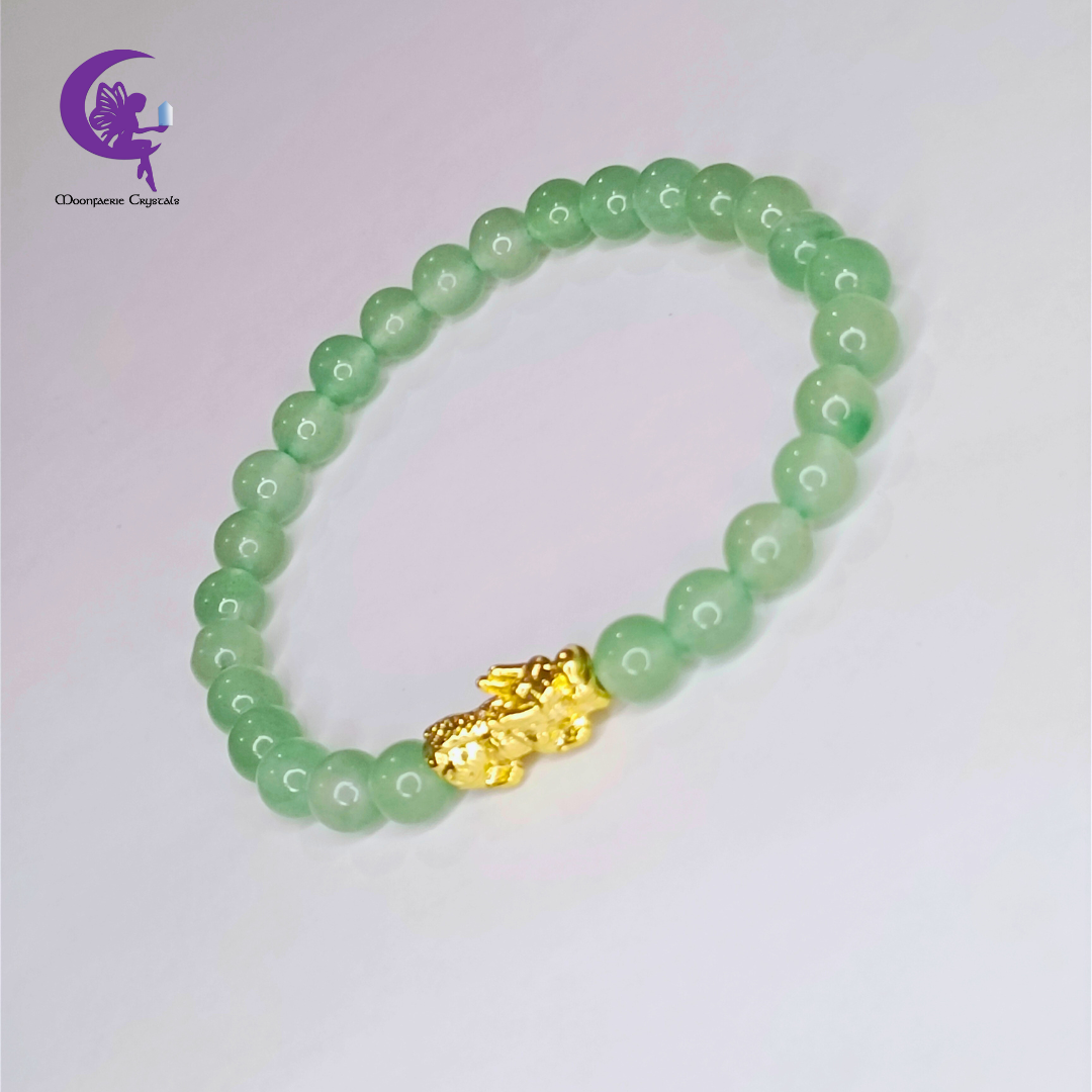 Pi Xiu Green Aventurine – Money Magnet & Financial Security Bracelet