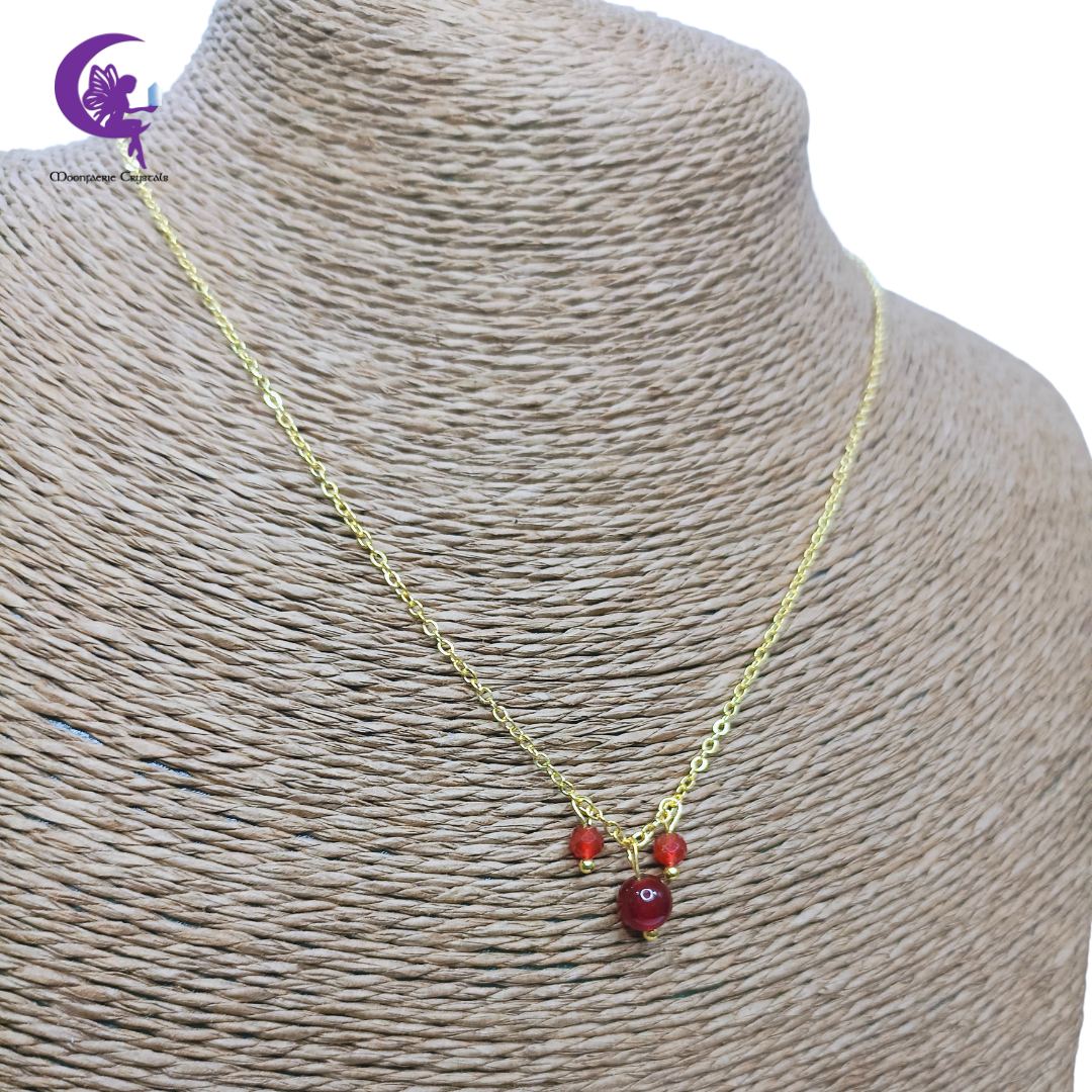 Carnelian Morning Mist Necklace