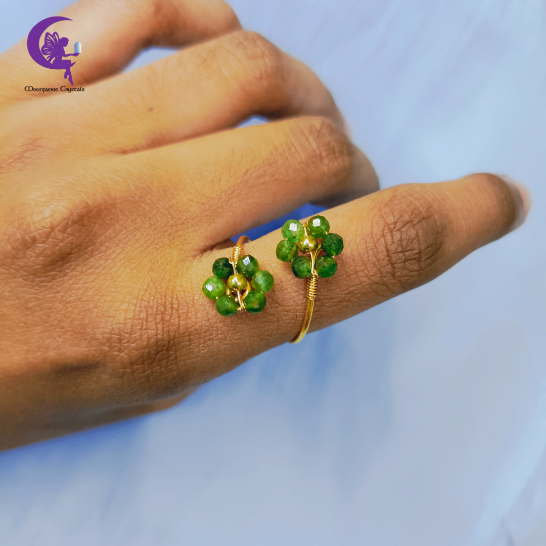 Fuchsite Sundrop Bloom Ring
