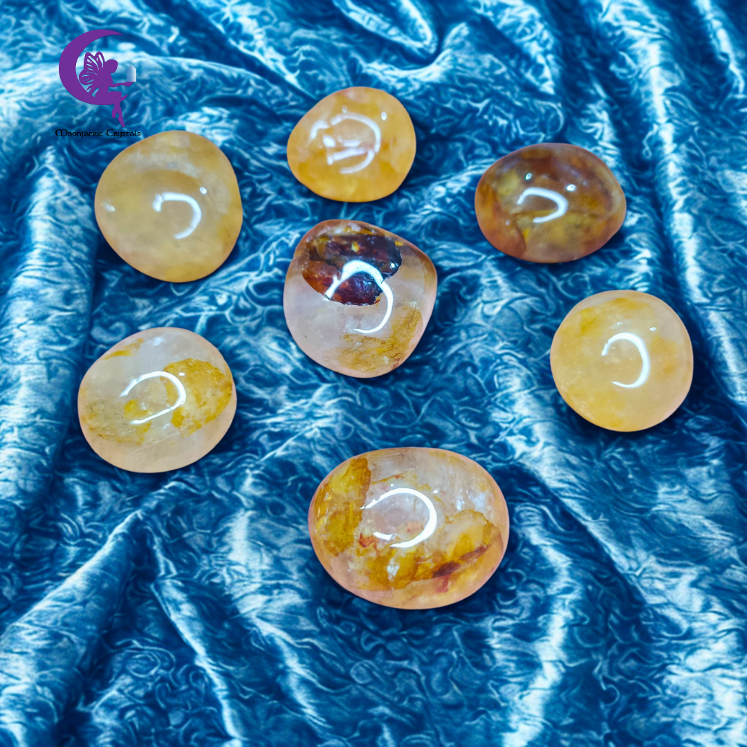 Golden Healer Tumbled Stone – For Chakra Balance, Soul Truth & Inner Radiance