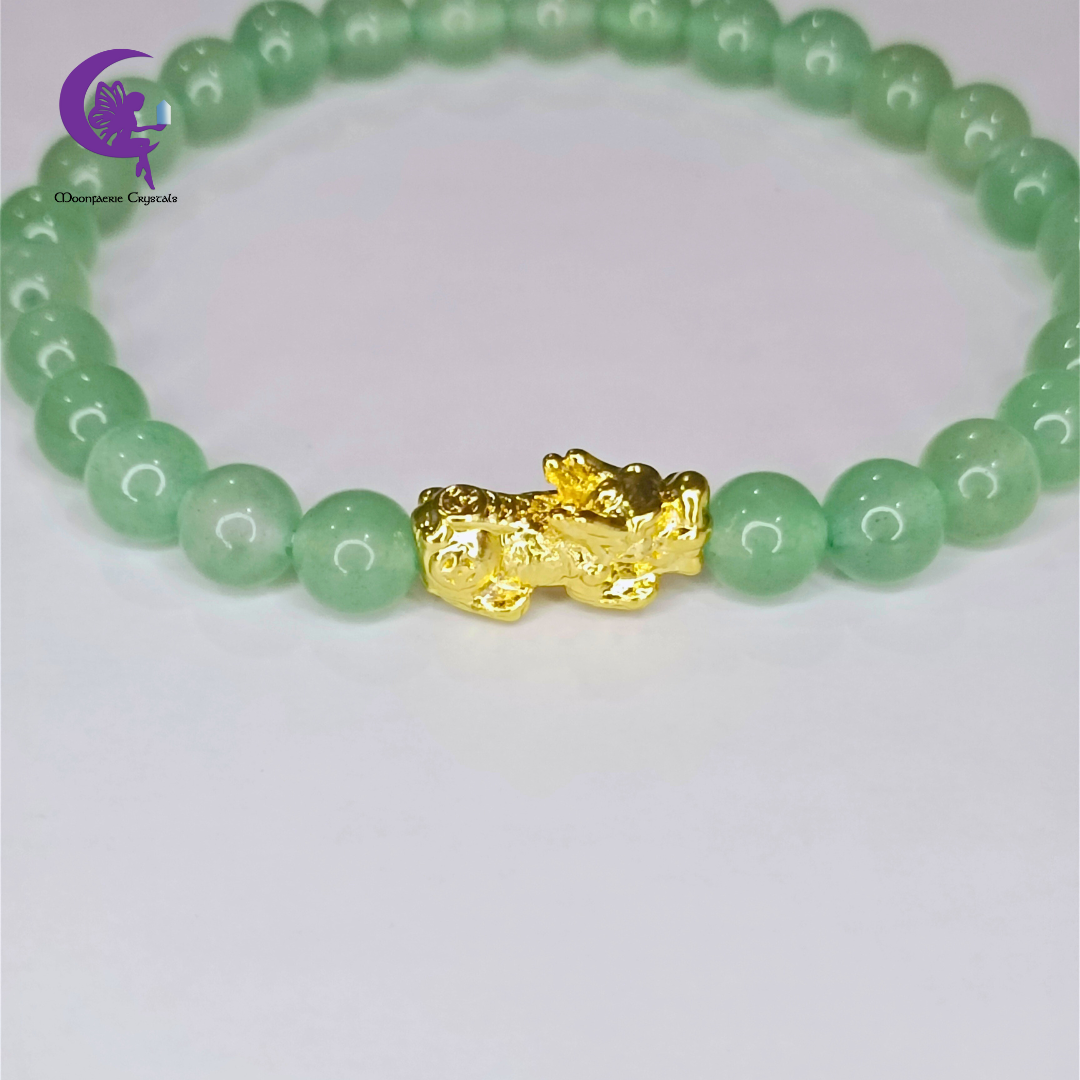 Pi Xiu Green Aventurine – Money Magnet & Financial Security Bracelet