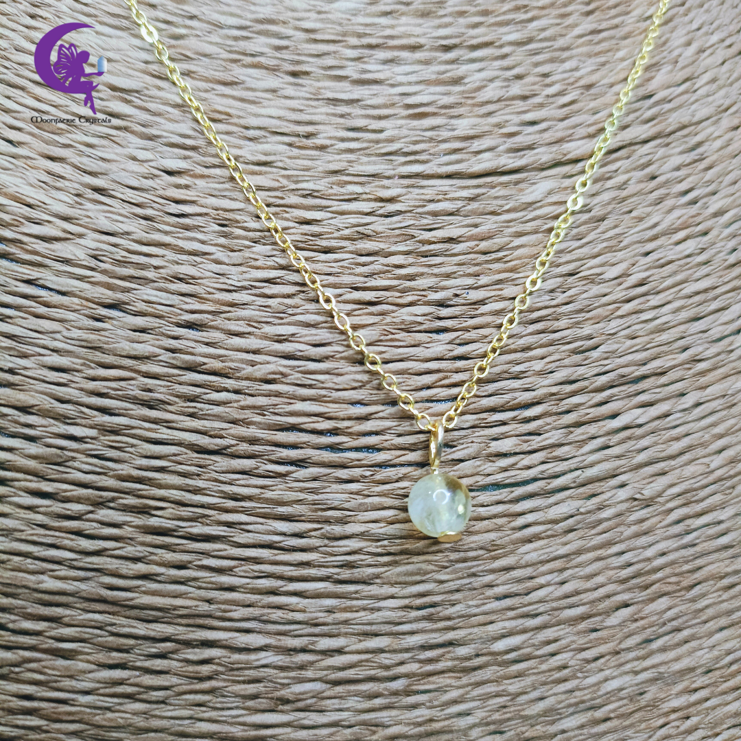 Mini Sun Citrine Necklace