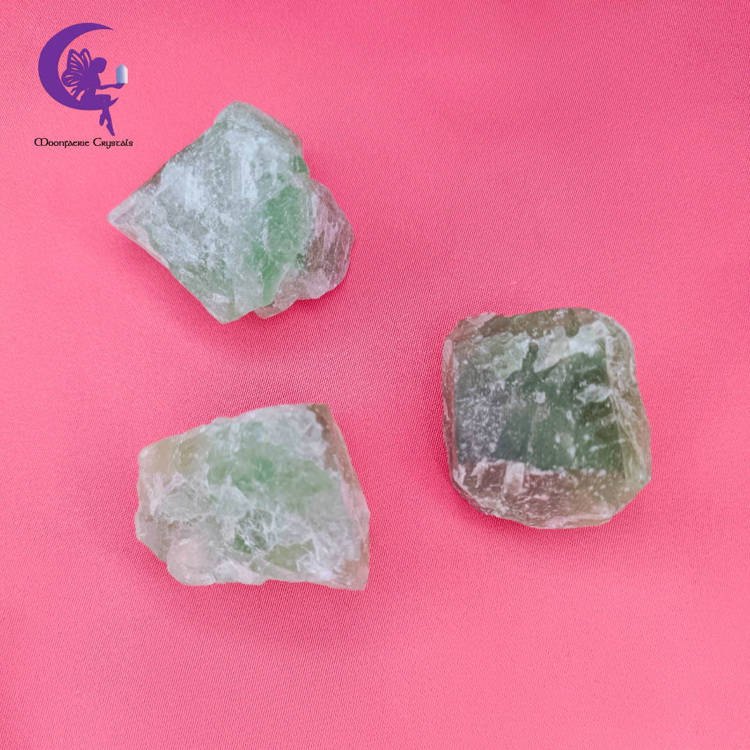 Rough Raw Natural Green Fluorite