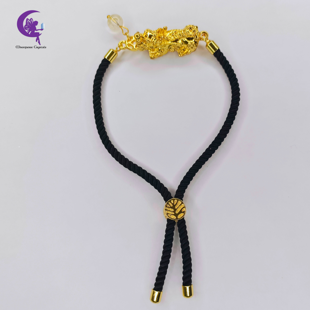 Pi Xiu Citrine Adjustable Bolo Bracelet – Prosperity, Happiness & Turning Desires into Reality