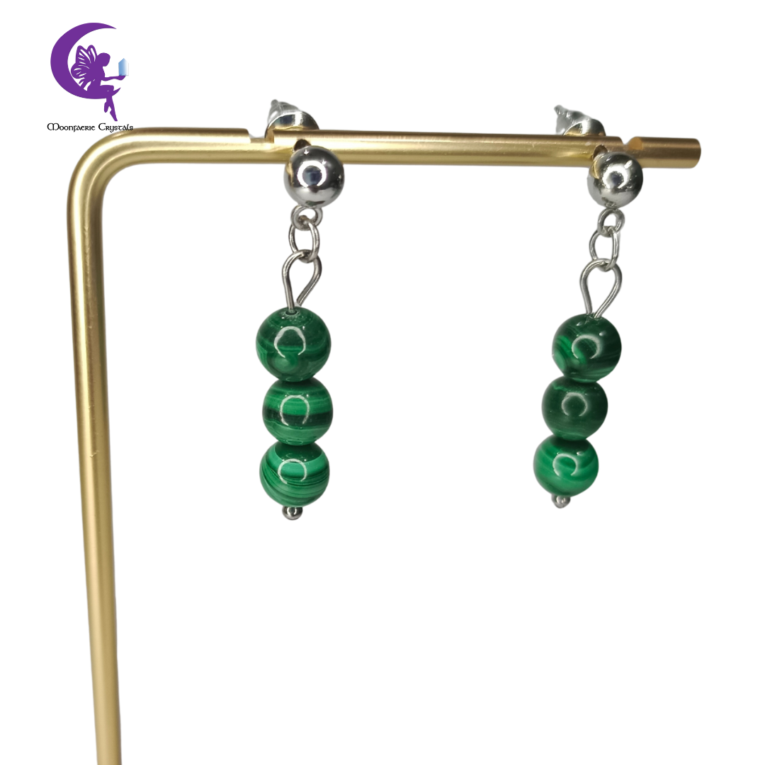 Malachite Earrings