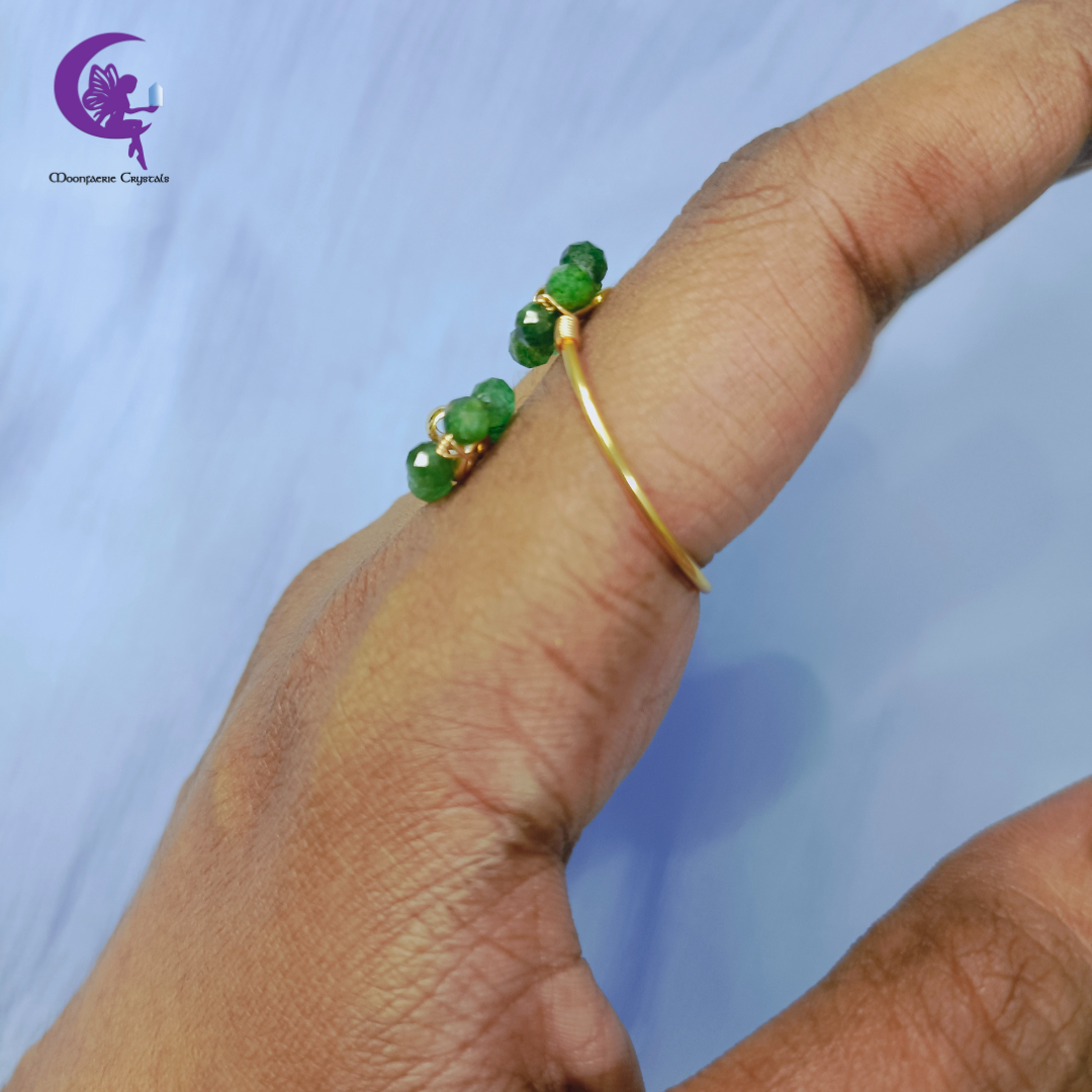 Fuchsite Sundrop Bloom Ring