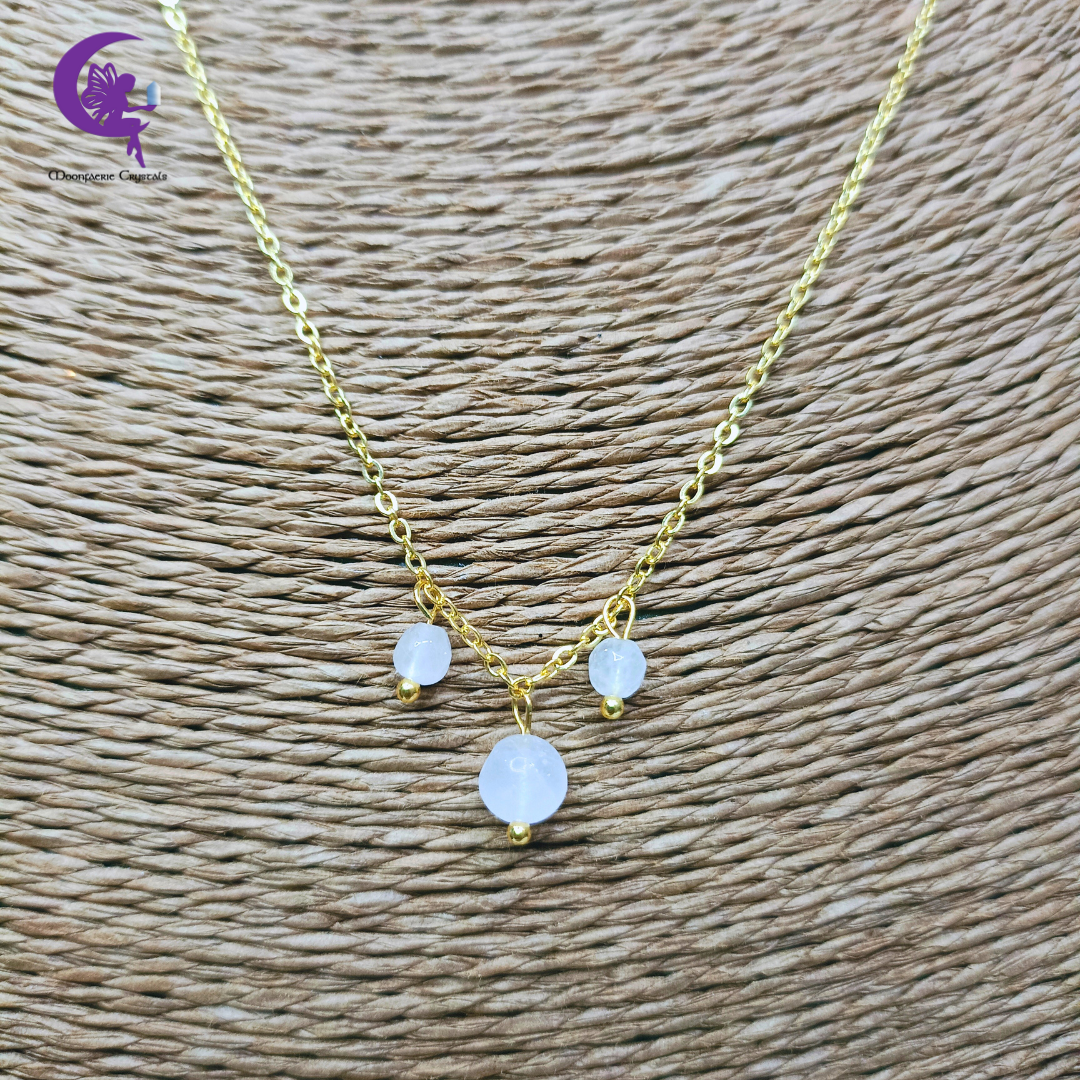 Rose Quartz Morning Mist Necklace