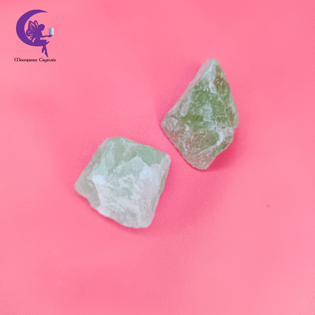 Rough Raw Natural Green Fluorite