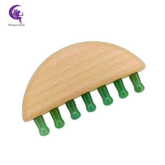 Green Aventurine Gemstone Scalp Massager - Pre-order