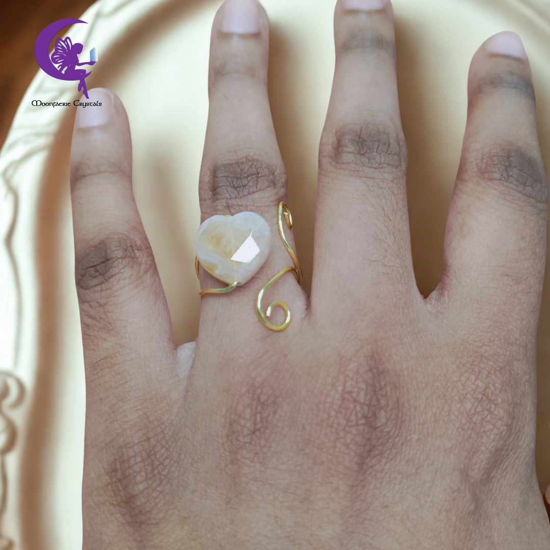 Solar Plexus Chakra Healer Ring- Citrine