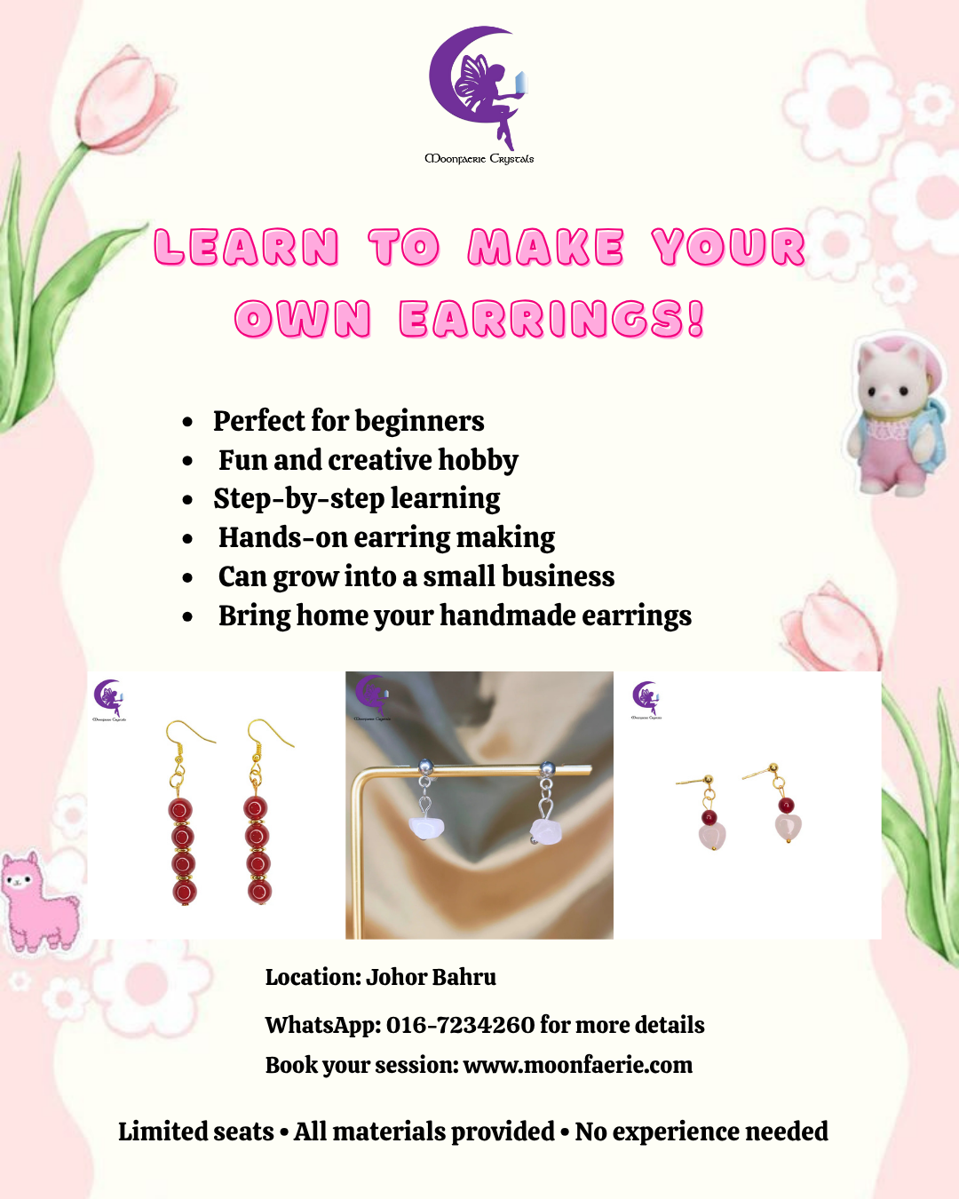 Learn to Make Your Own Earrings - Physical Class